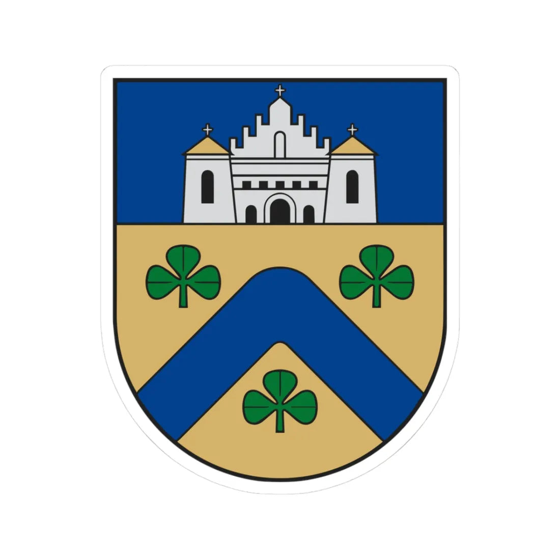 Linkuvos herbas (Lithuania) (Coat of Arms) STICKER Vinyl Kiss-Cut Decal 3 Inch White - The Sticker Space