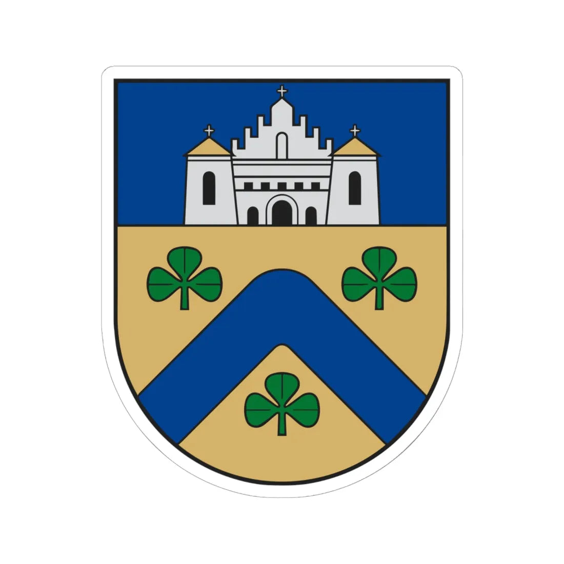 Linkuvos herbas (Lithuania) (Coat of Arms) STICKER Vinyl Kiss-Cut Decal 6 Inch White - The Sticker Space