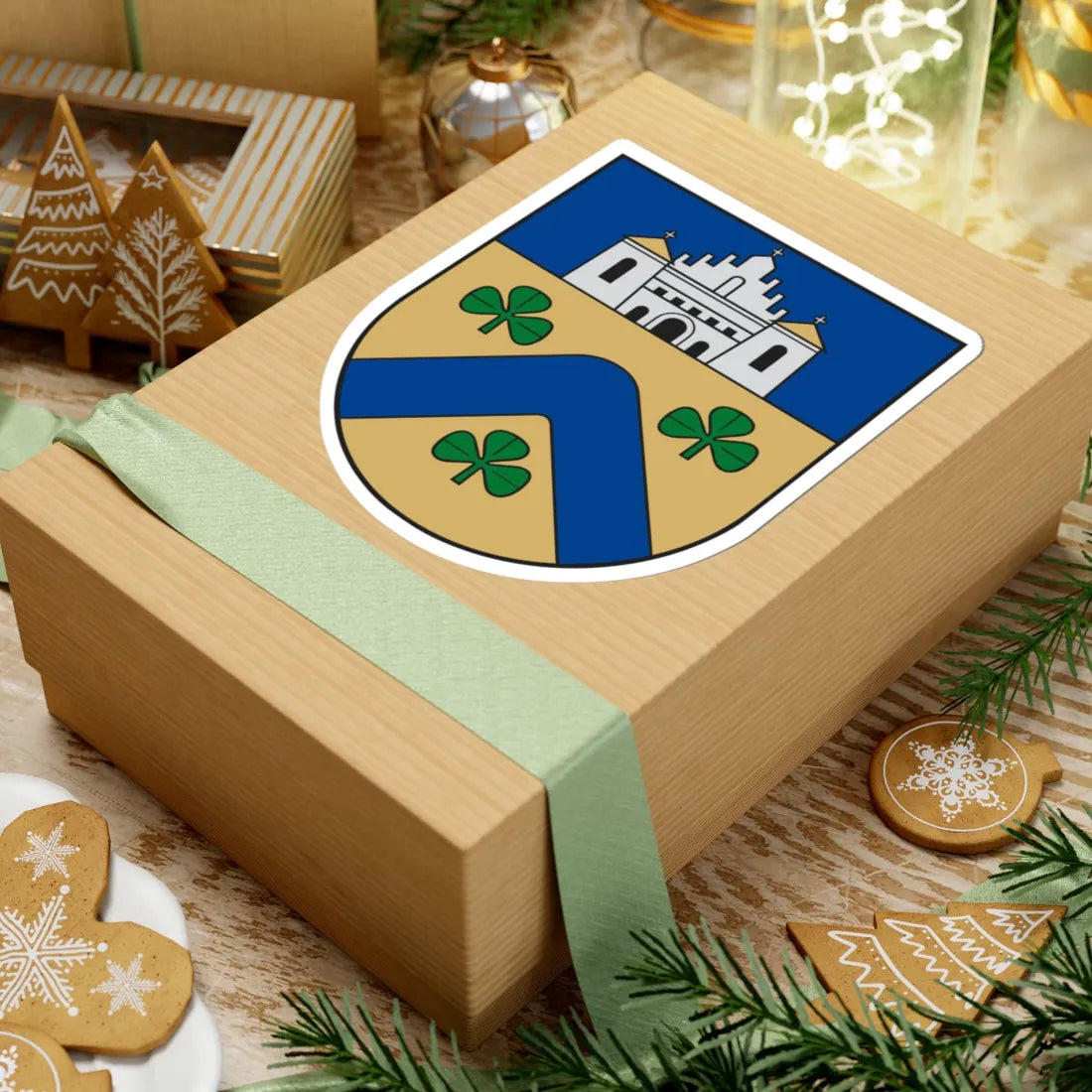 Linkuvos herbas (Lithuania) (Coat of Arms) STICKER Vinyl Kiss-Cut Decal - The Sticker Space