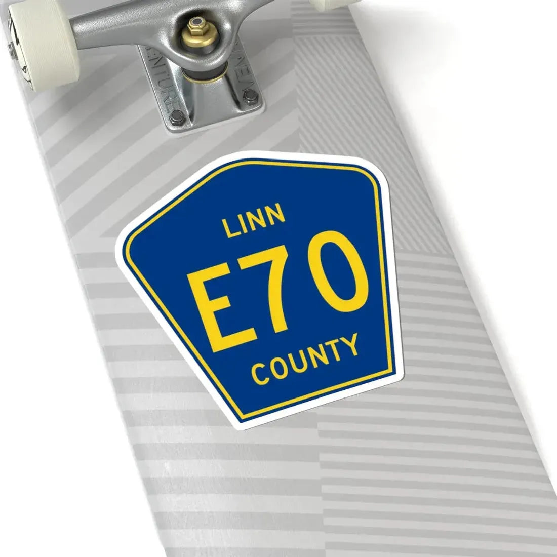 Linn County Route E70 IA (Iowa) (Road Sign) STICKER Vinyl Kiss-Cut Decal - The Sticker Space