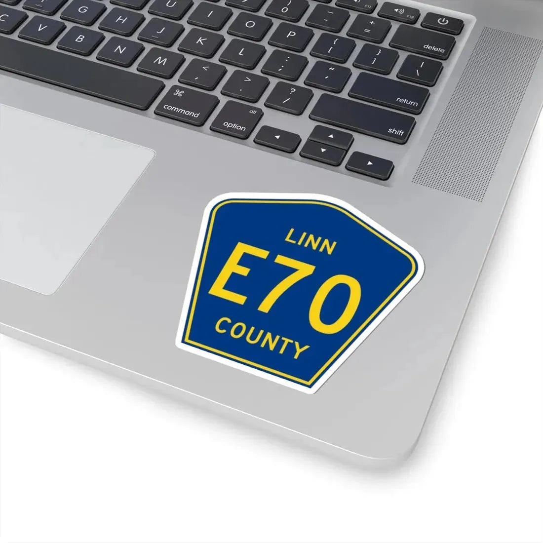 Linn County Route E70 IA (Iowa) (Road Sign) STICKER Vinyl Kiss-Cut Decal - The Sticker Space