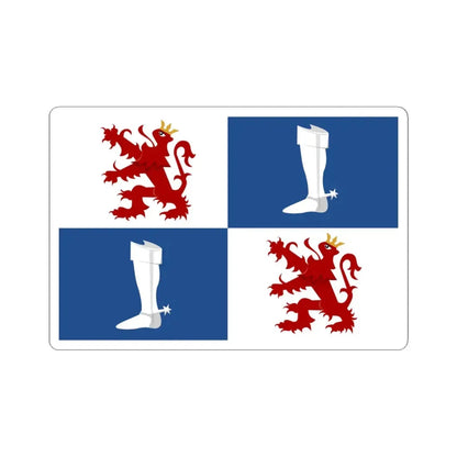 Linter vlag (Belgium) STICKER Vinyl Kiss-Cut Decal 4 Inch White - The Sticker Space