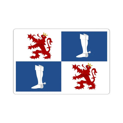 Linter vlag (Belgium) STICKER Vinyl Kiss-Cut Decal 6 Inch White - The Sticker Space