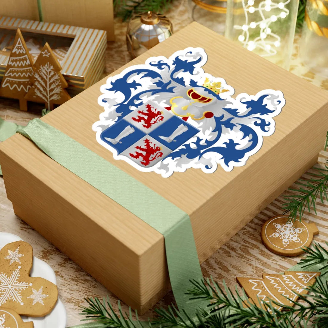 Linter wapen2 (Belgium) (Coat of Arms) STICKER Vinyl Kiss-Cut Decal - The Sticker Space