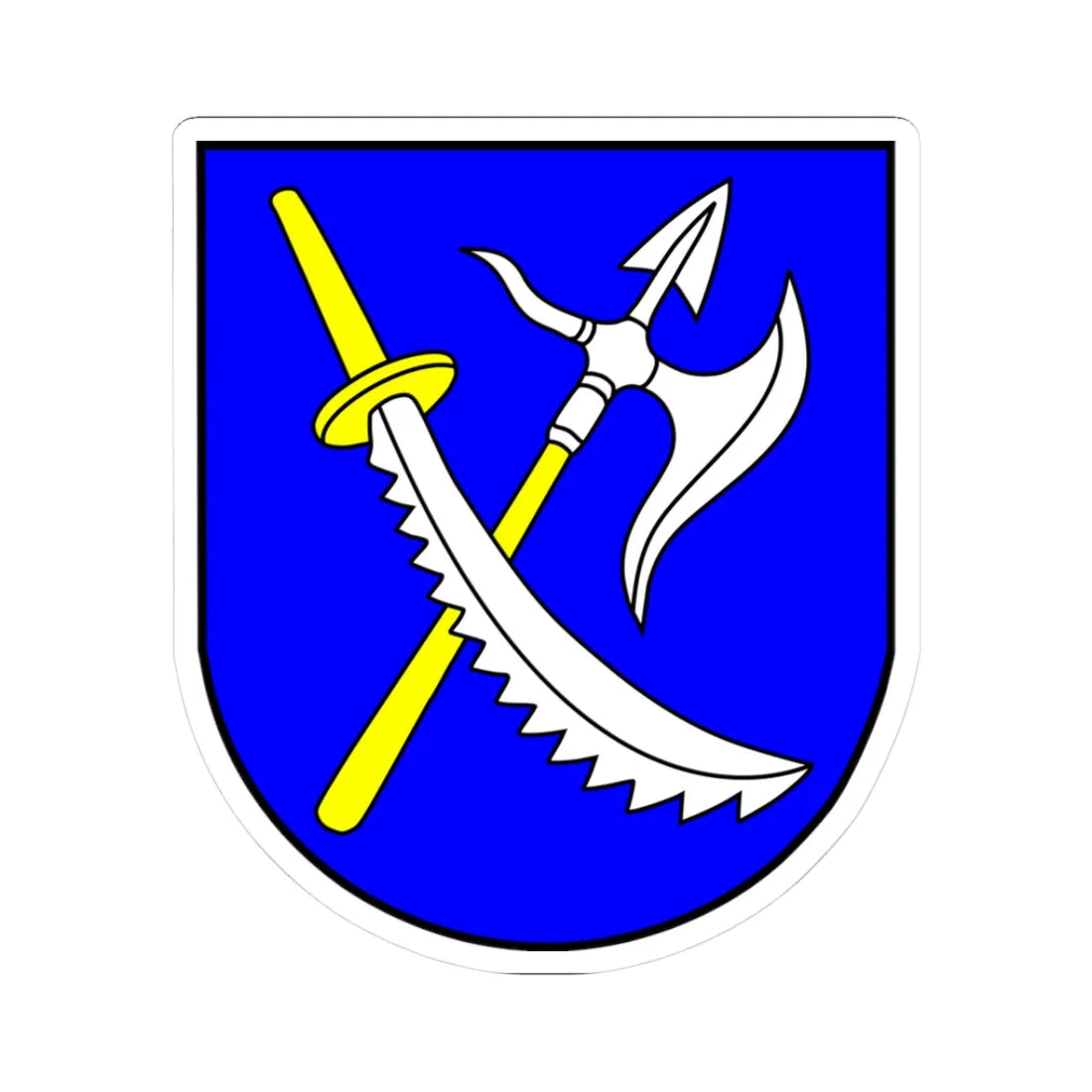 Lioliuherbas (Lithuania) (Coat of Arms) STICKER Vinyl Kiss-Cut Decal 3 Inch White - The Sticker Space