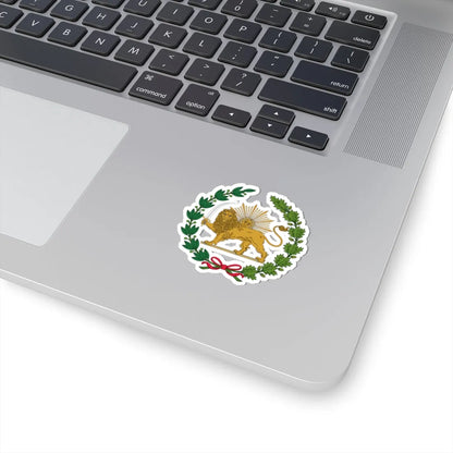 Lion and Sun Emblem of Persia Variant 1 (Iran) (Coat of Arms) STICKER Vinyl Kiss-Cut Decal - The Sticker Space