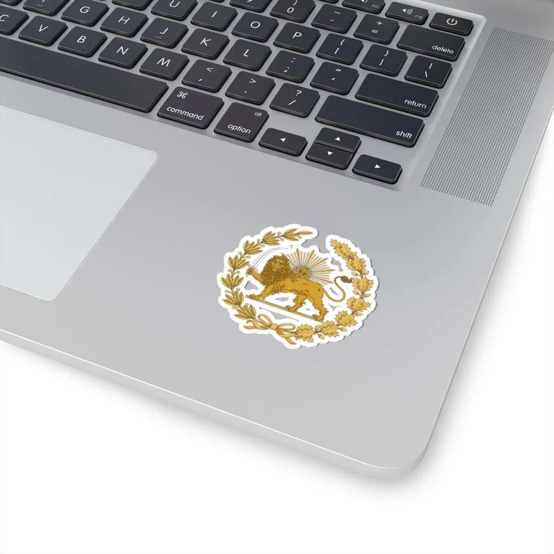 Lion and Sun Emblem of Persia Variant 2 (Iran) (Coat of Arms) STICKER Vinyl Kiss-Cut Decal - The Sticker Space