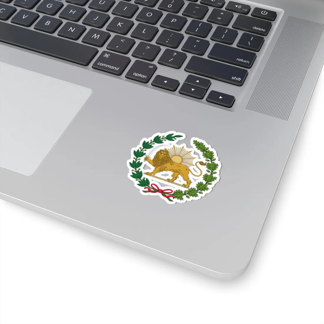 Lion and Sun Emblem of Persia Variant 3 (Iran) (Coat of Arms) STICKER Vinyl Kiss-Cut Decal - The Sticker Space