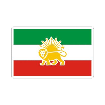 Lion and Sun Flag proposal for the Republic of Iran (Iran) STICKER Vinyl Kiss-Cut Decal 6 Inch White - The Sticker Space