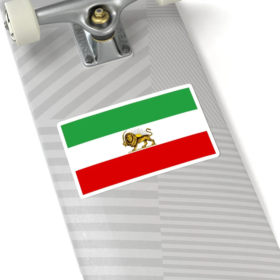 Lion and Sun Tricolor Flag 2 (Iran) STICKER Vinyl Kiss-Cut Decal - The Sticker Space