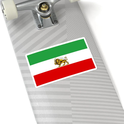 Lion and Sun Tricolor Flag 2 (Iran) STICKER Vinyl Kiss-Cut Decal - The Sticker Space