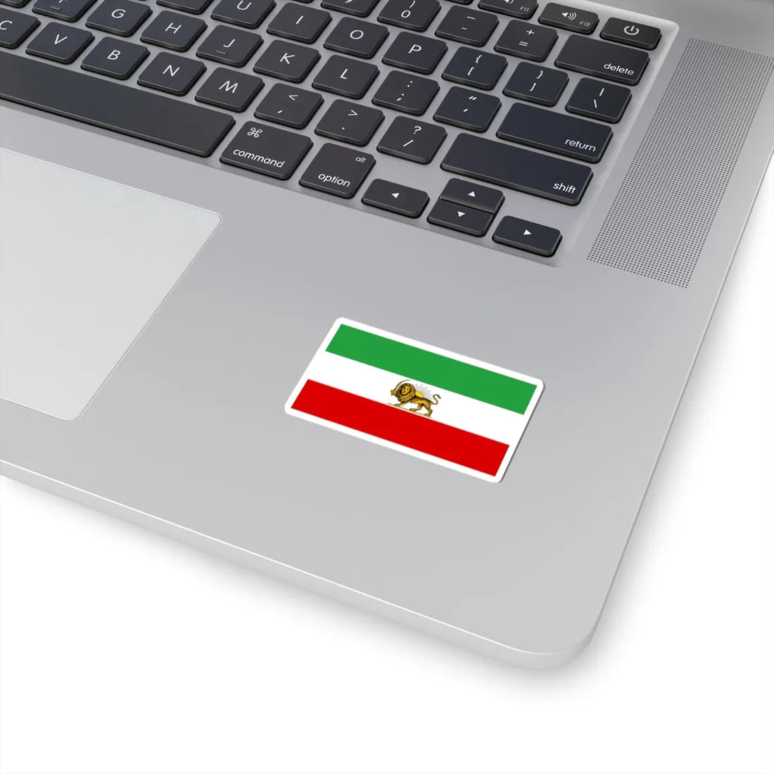 Lion and Sun Tricolor Flag 2 (Iran) STICKER Vinyl Kiss-Cut Decal - The Sticker Space