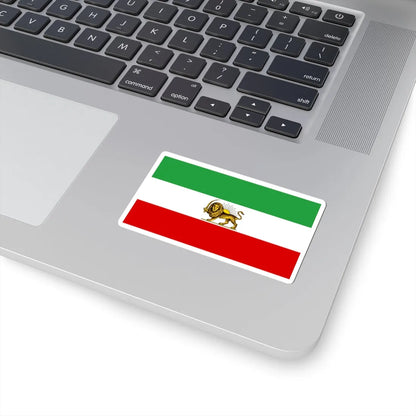 Lion and Sun Tricolor Flag 2 (Iran) STICKER Vinyl Kiss-Cut Decal - The Sticker Space