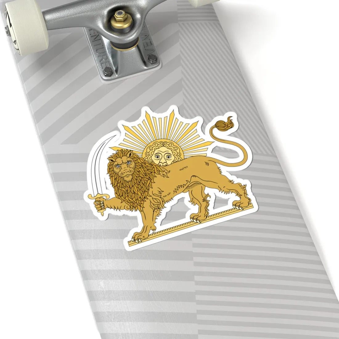 Lion and the Sun (Iran) (Coat of Arms) STICKER Vinyl Kiss-Cut Decal - The Sticker Space