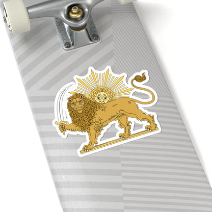 Lion and the Sun (Iran) (Coat of Arms) STICKER Vinyl Kiss-Cut Decal - The Sticker Space