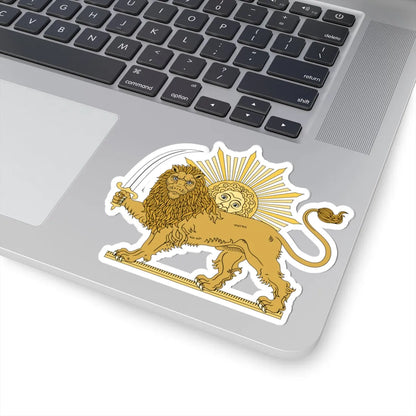 Lion and the Sun (Iran) (Coat of Arms) STICKER Vinyl Kiss-Cut Decal - The Sticker Space