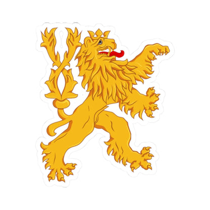 Lion from the greater coat of arms of Czechoslovakia (Slovakia) (Coat of Arms) STICKER Vinyl Kiss-Cut Decal 2 Inch White - The Sticker Space