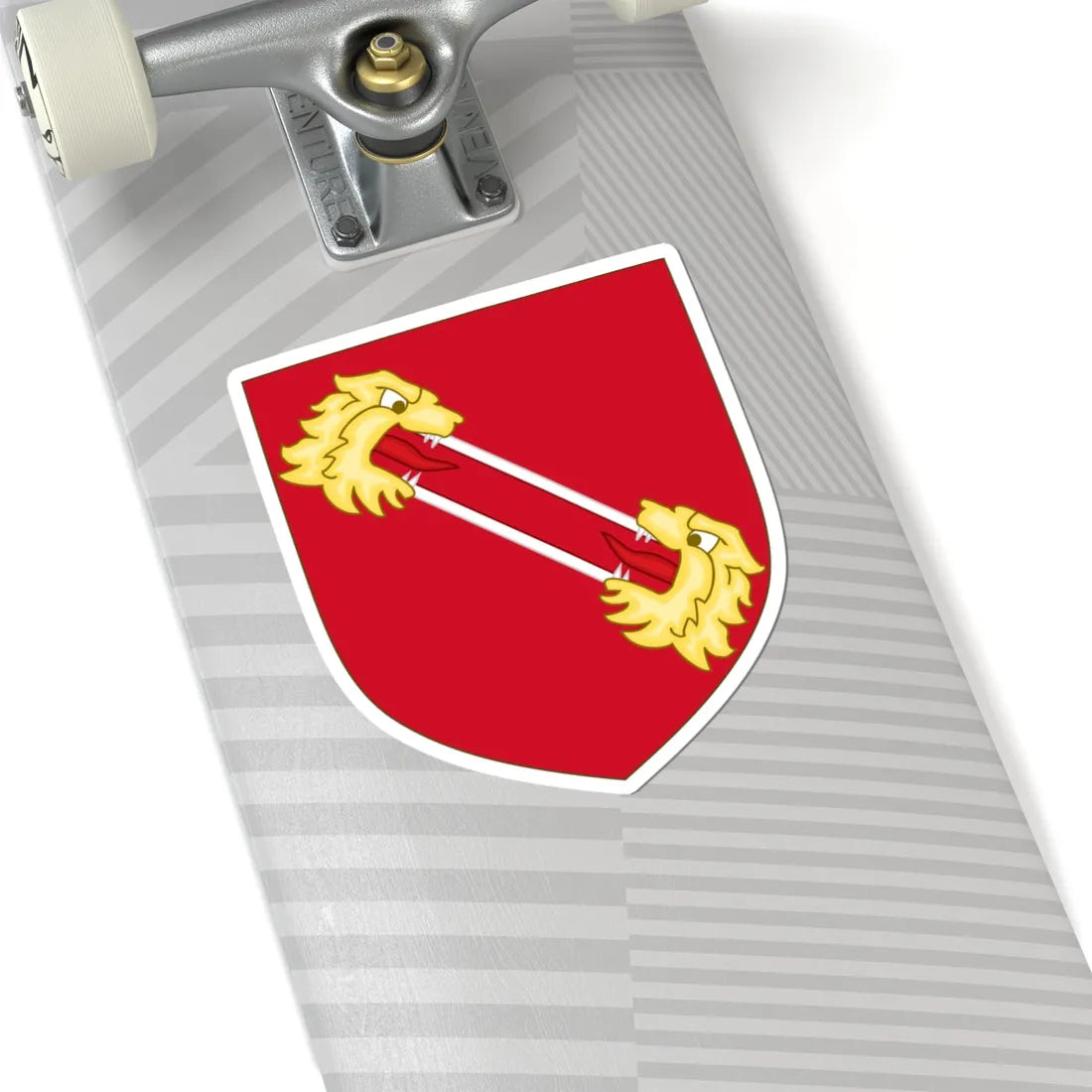 Lion heads Badge of Bartolomeo Colleoni (Italy) (Coat of Arms) STICKER Vinyl Kiss-Cut Decal - The Sticker Space