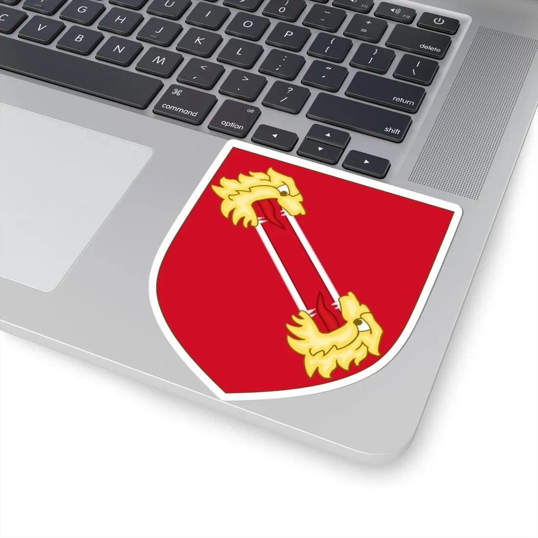 Lion heads Badge of Bartolomeo Colleoni (Italy) (Coat of Arms) STICKER Vinyl Kiss-Cut Decal - The Sticker Space