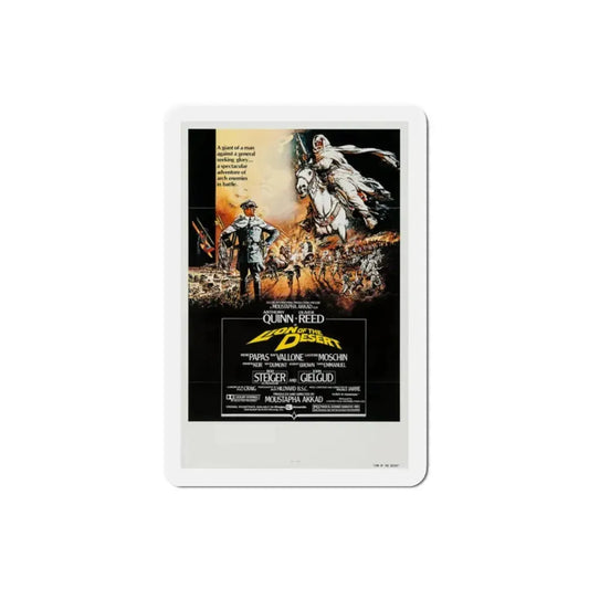 Lion of the Desert 1980 Movie Poster Refrigerator Magnet 2 Inch - The Sticker Space