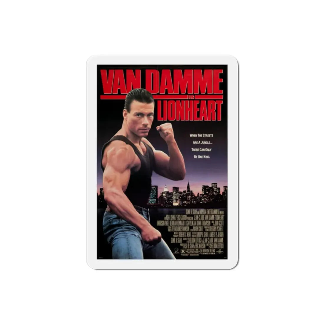 Lionheart 1990 Movie Poster Refrigerator Magnet - The Sticker Space