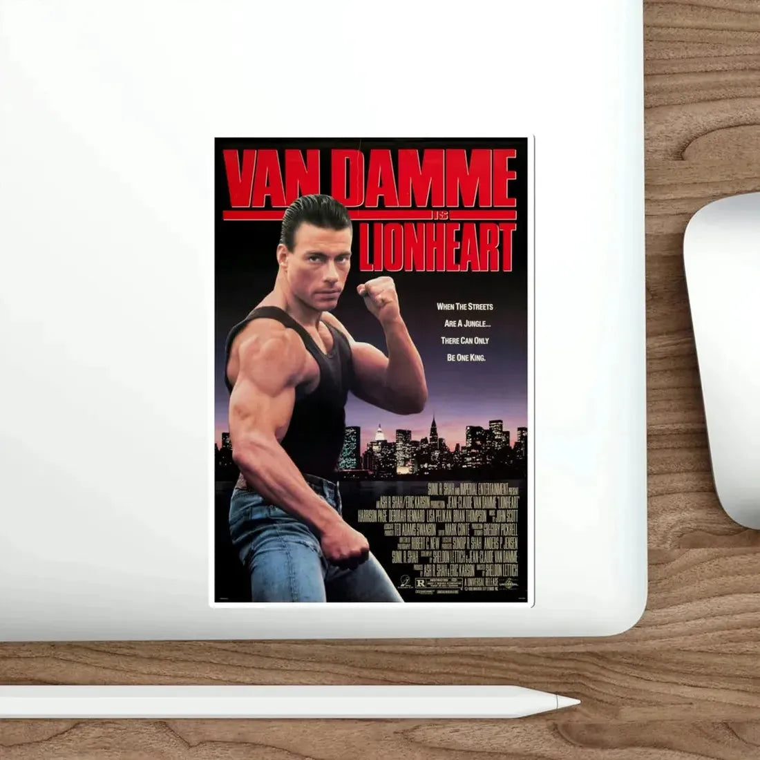 Lionheart 1990 Movie Poster STICKER Vinyl Die-Cut Decal - The Sticker Space