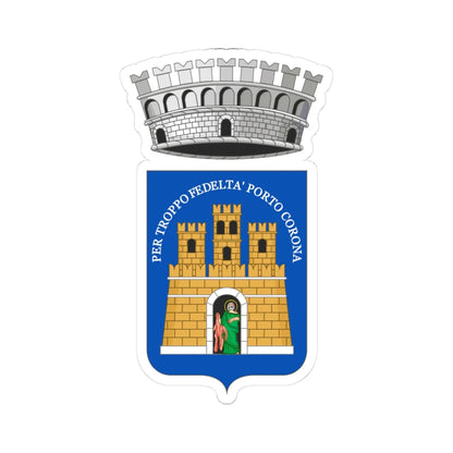 Lipari-Stemma (Italy) (Coat of Arms) STICKER Vinyl Kiss-Cut Decal 3 Inch White - The Sticker Space