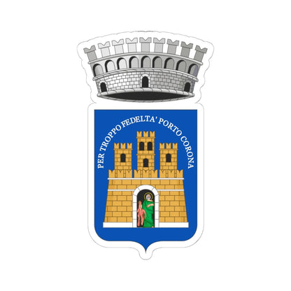 Lipari-Stemma (Italy) (Coat of Arms) STICKER Vinyl Kiss-Cut Decal 6 Inch White - The Sticker Space