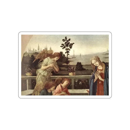 LIPPI, Filippino  -  Adoration of the Child (detail) (Artwork) STICKER Vinyl Die-Cut Decal White Die-Cut 3 Inch - The Sticker Space