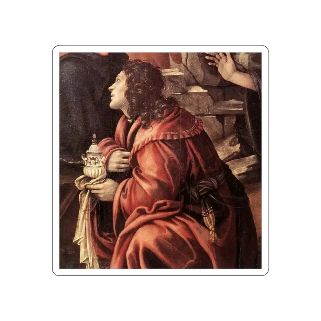 LIPPI, Filippino  - Adoration of the Magi (detail)3 (Artwork) STICKER Vinyl Die-Cut Decal - The Sticker Space