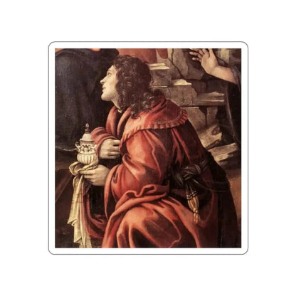 LIPPI, Filippino  - Adoration of the Magi (detail)3 (Artwork) STICKER Vinyl Die-Cut Decal White Die-Cut 2 Inch - The Sticker Space