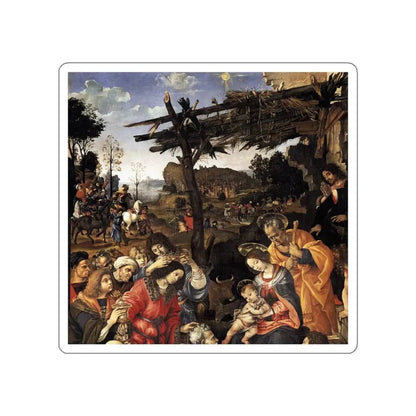 LIPPI, Filippino  - Adoration of the Magi (detail) (Artwork) STICKER Vinyl Die-Cut Decal - The Sticker Space