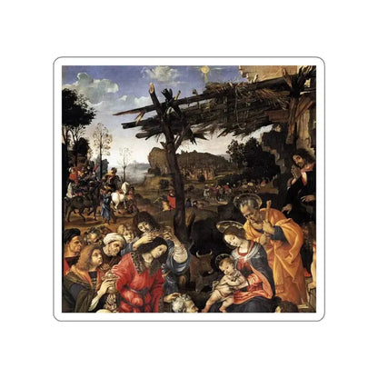 LIPPI, Filippino  - Adoration of the Magi (detail) (Artwork) STICKER Vinyl Die-Cut Decal White Die-Cut 3 Inch - The Sticker Space