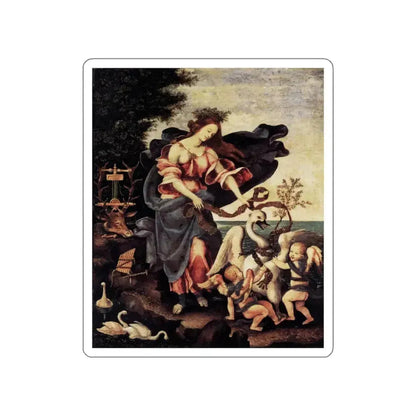 LIPPI, Filippino  - Allegory of Music or Erato (Artwork) STICKER Vinyl Die-Cut Decal - The Sticker Space
