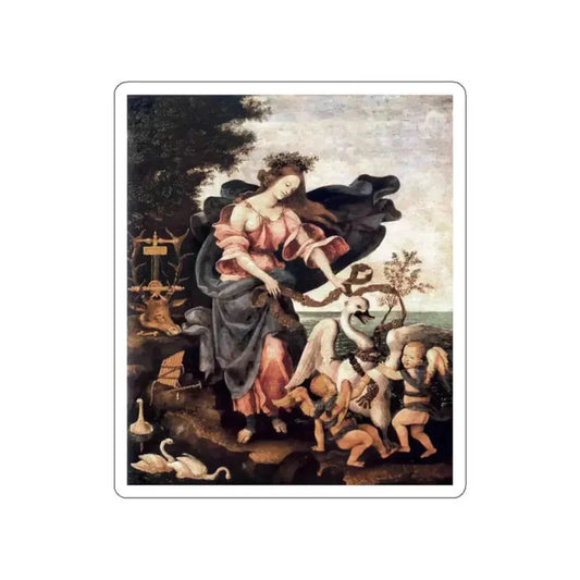 LIPPI, Filippino - Allegory of Music or Erato (Artwork) STICKER Vinyl Die-Cut Decal White Die-Cut 2 Inch - The Sticker Space