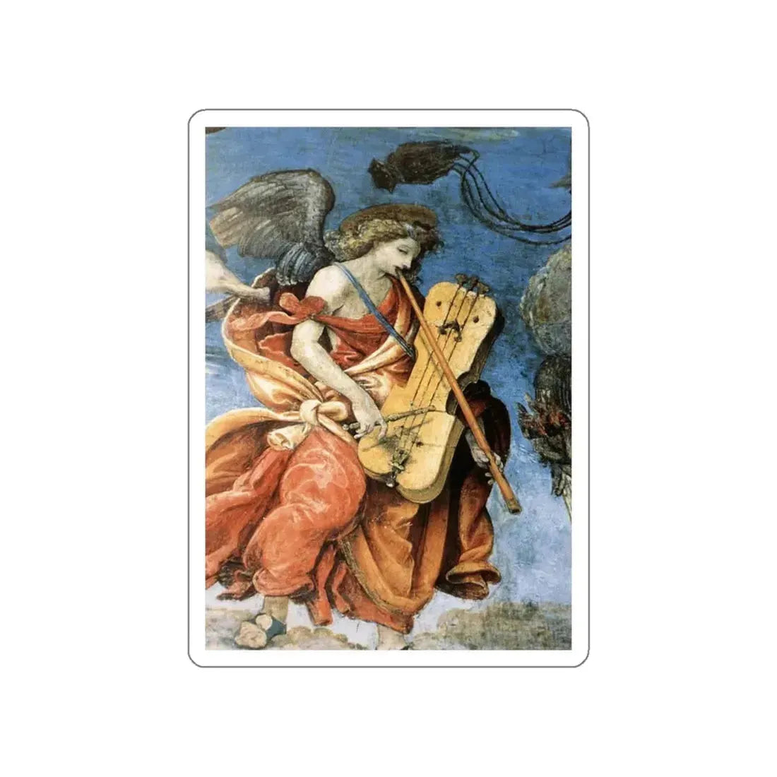 LIPPI, Filippino  - Carafa Chapel-Assumption and Annunciation (detail)2 (Artwork) STICKER Vinyl Die-Cut Decal White Die-Cut 4 Inch - The Sticker Space