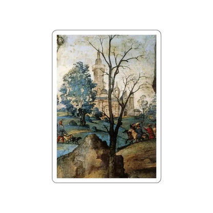 LIPPI, Filippino  - Carafa Chapel-Assumption and Annunciation (detail) (Artwork) STICKER Vinyl Die-Cut Decal White Die-Cut 4 Inch - The Sticker Space