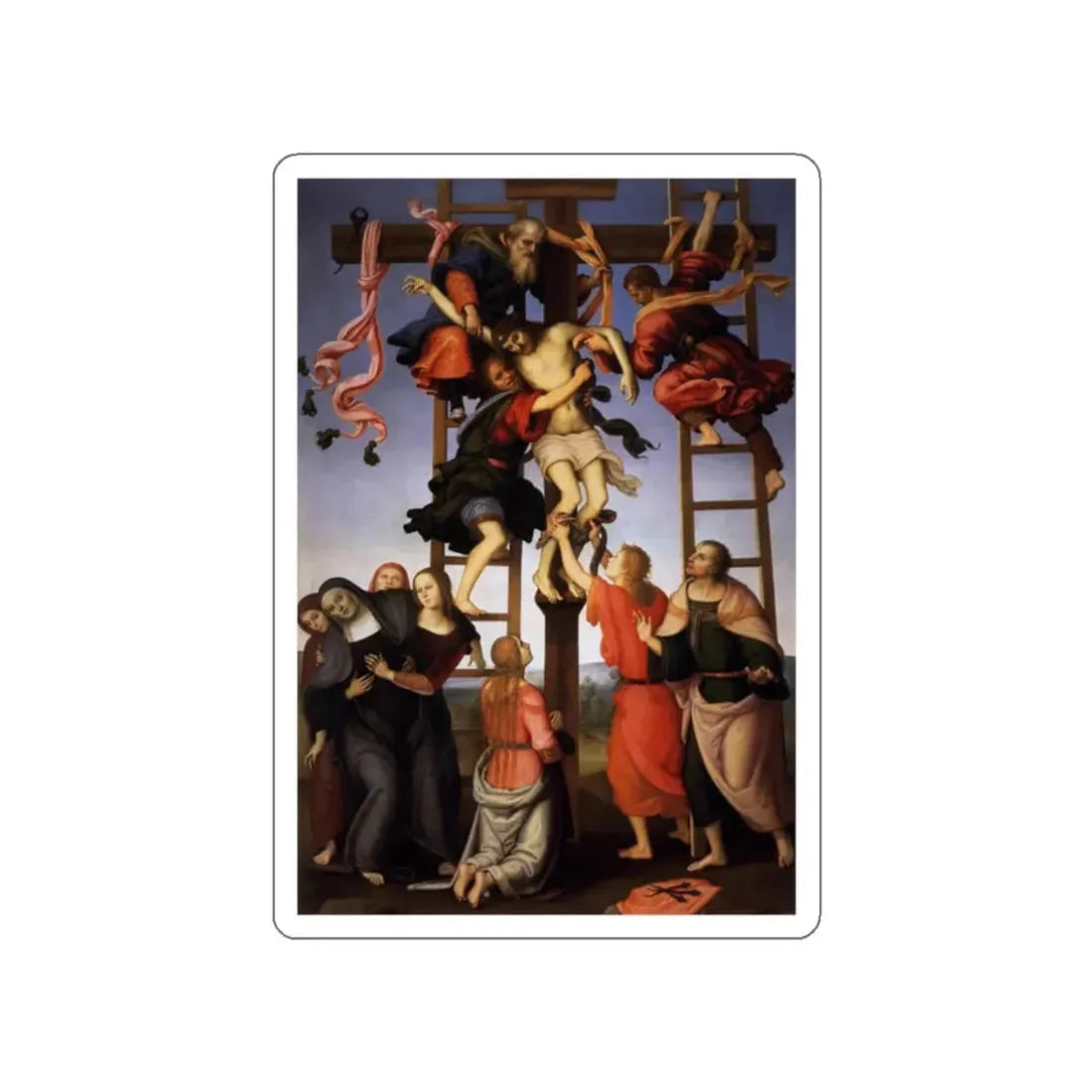 LIPPI, Filippino  - Deposition from the Cross (Artwork) STICKER Vinyl Die-Cut Decal - The Sticker Space