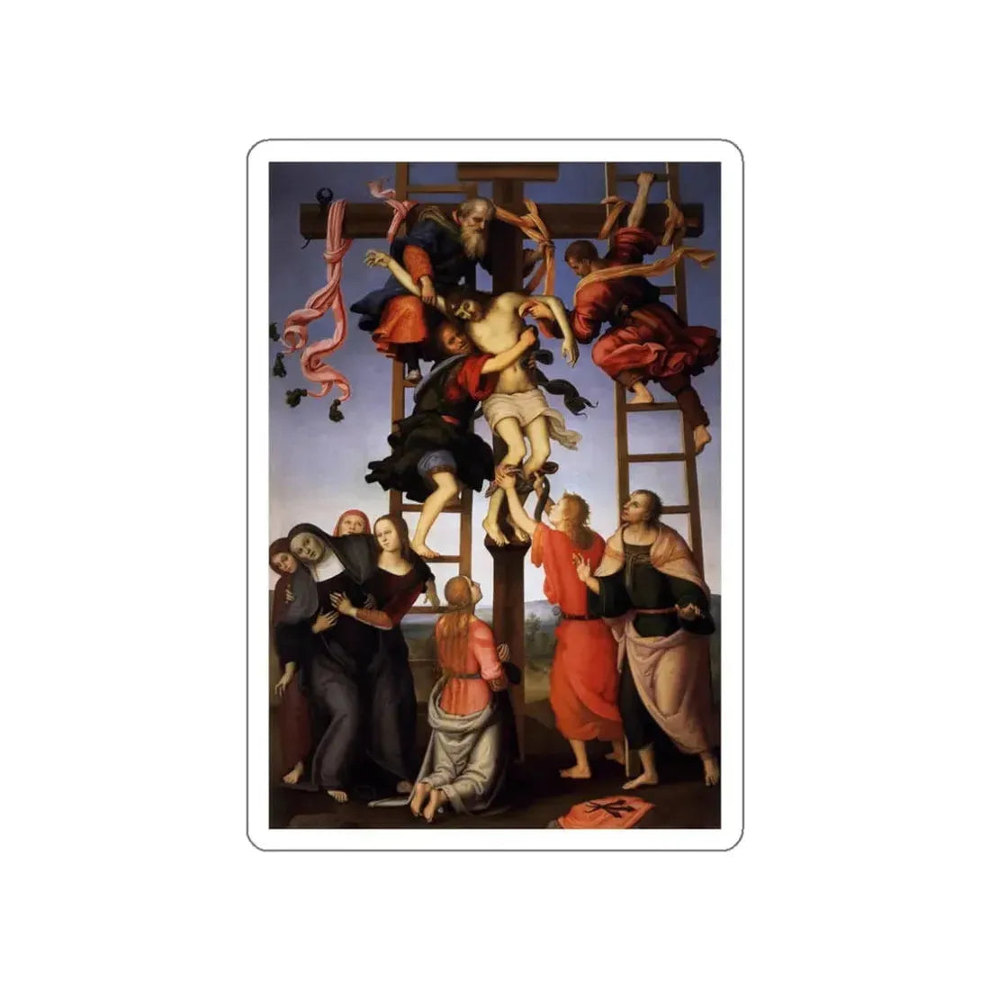 LIPPI, Filippino  - Deposition from the Cross (Artwork) STICKER Vinyl Die-Cut Decal - The Sticker Space