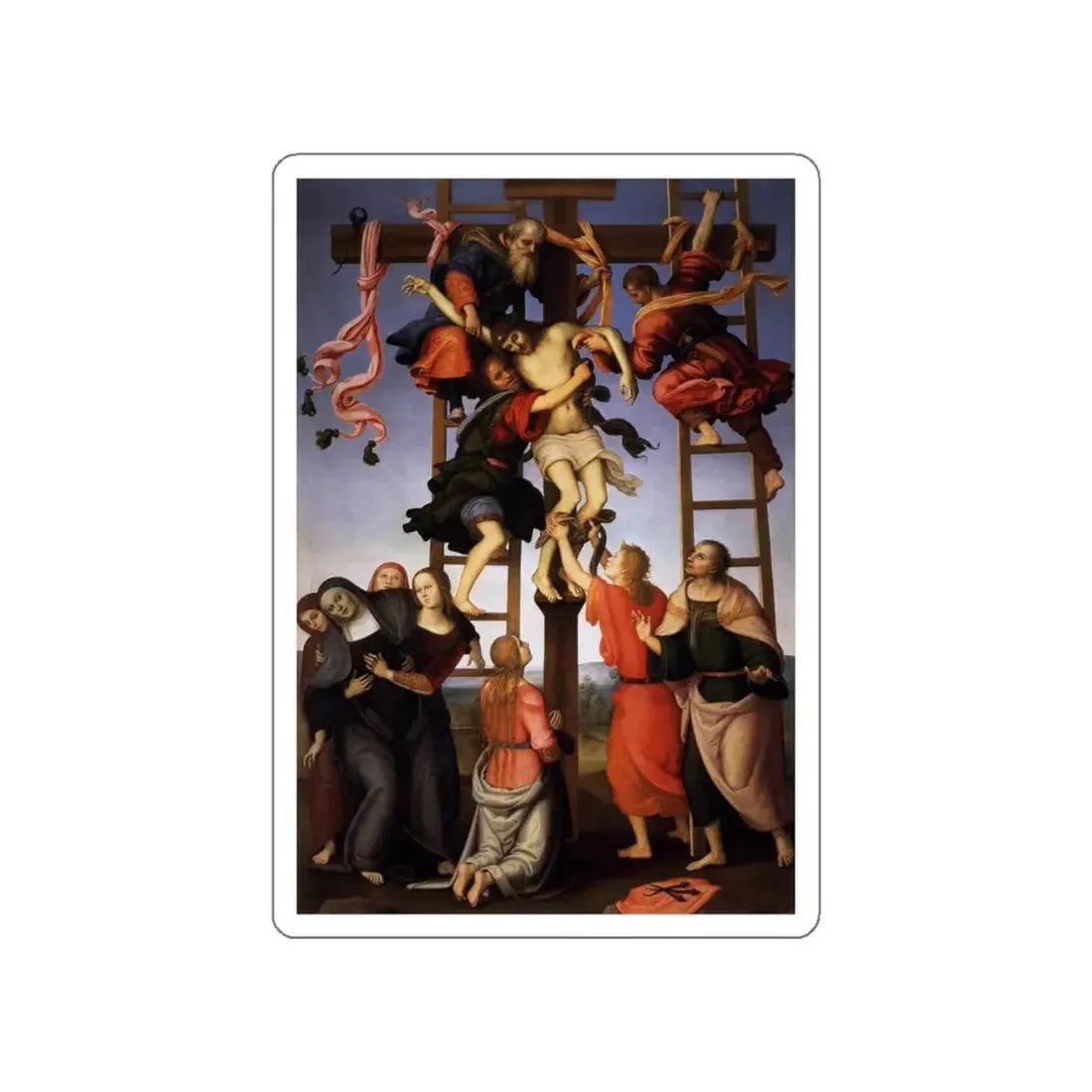 LIPPI, Filippino  - Deposition from the Cross (Artwork) STICKER Vinyl Die-Cut Decal - The Sticker Space