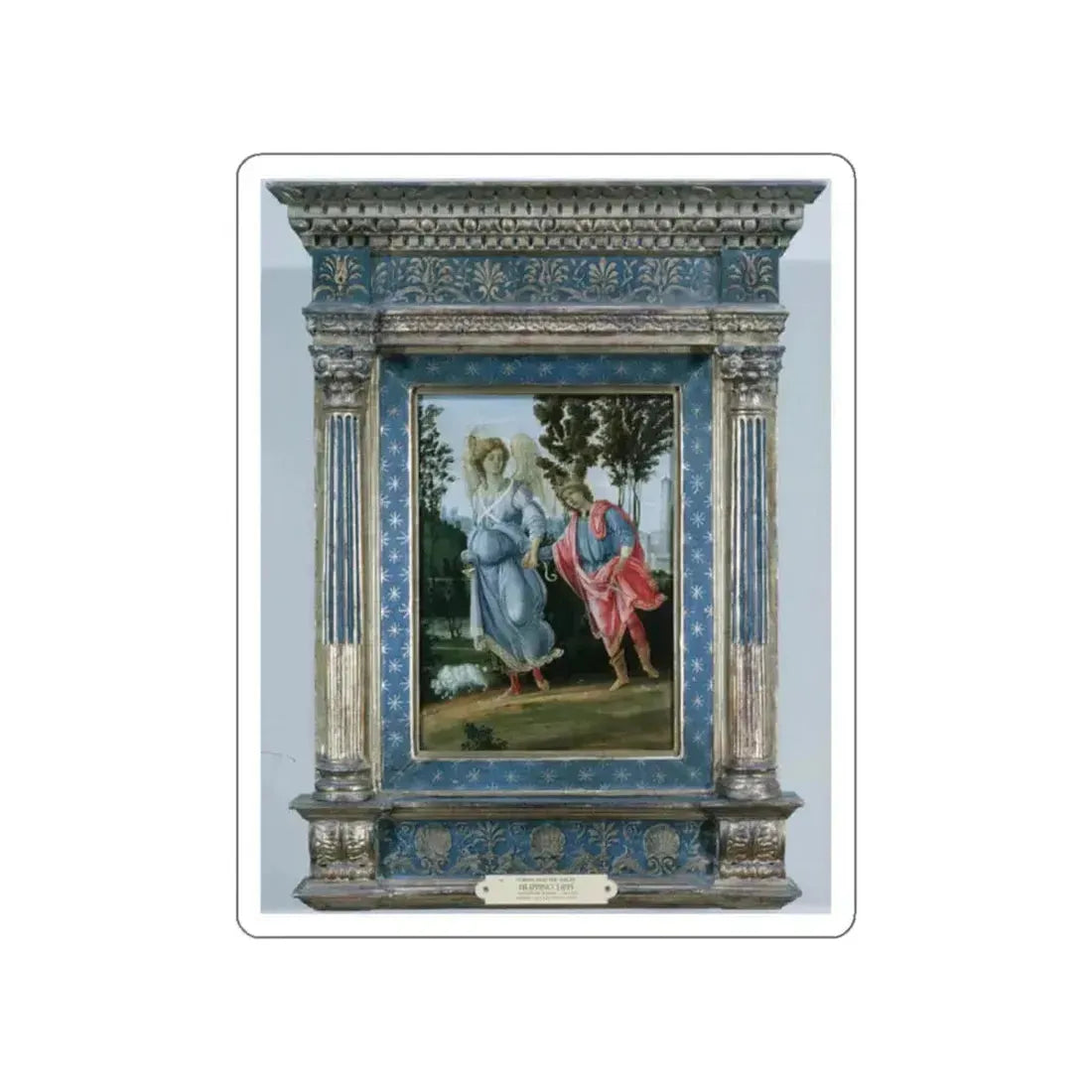 LIPPI, Filippino - Lippi Filippino Tobias and the angel (Artwork) STICKER Vinyl Die-Cut Decal White Die-Cut 2 Inch - The Sticker Space