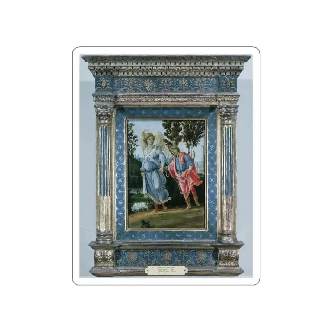 LIPPI, Filippino - Lippi Filippino Tobias and the angel (Artwork) STICKER Vinyl Die-Cut Decal White Die-Cut 4 Inch - The Sticker Space