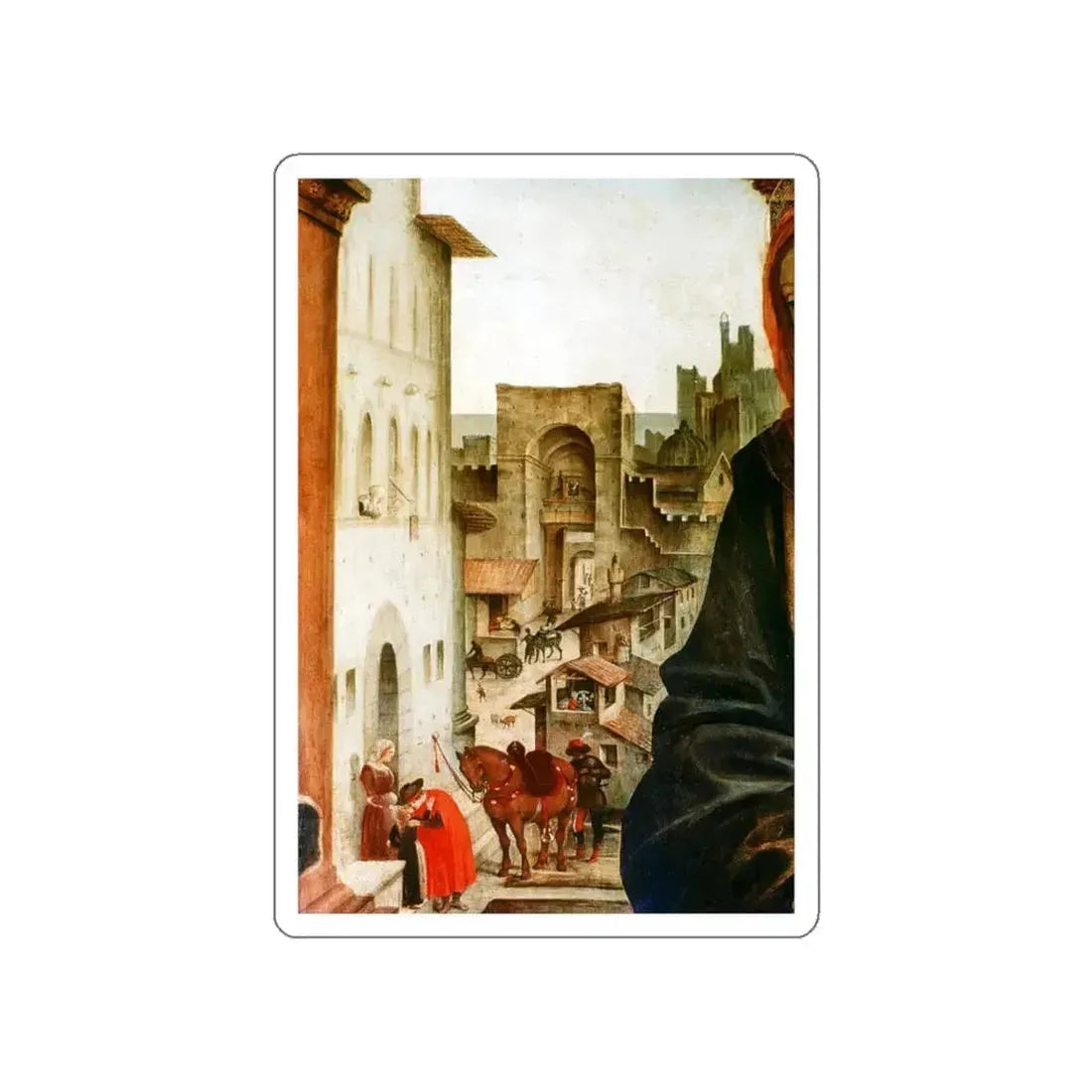 LIPPI, Filippino - Madonna and Child_dt1 (Artwork) STICKER Vinyl Die-Cut Decal White Die-Cut 4 Inch - The Sticker Space