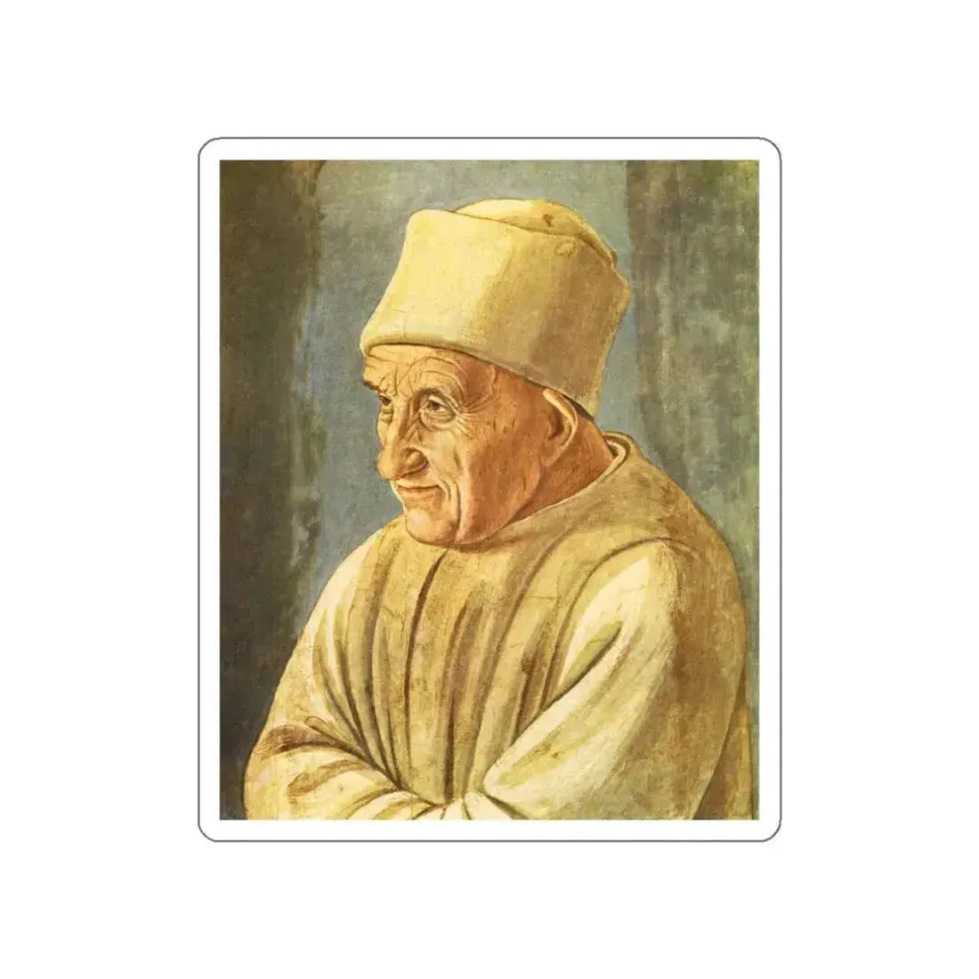 LIPPI, Filippino  - Portrait of an Old Man (Artwork) STICKER Vinyl Die-Cut Decal White Die-Cut 3 Inch - The Sticker Space