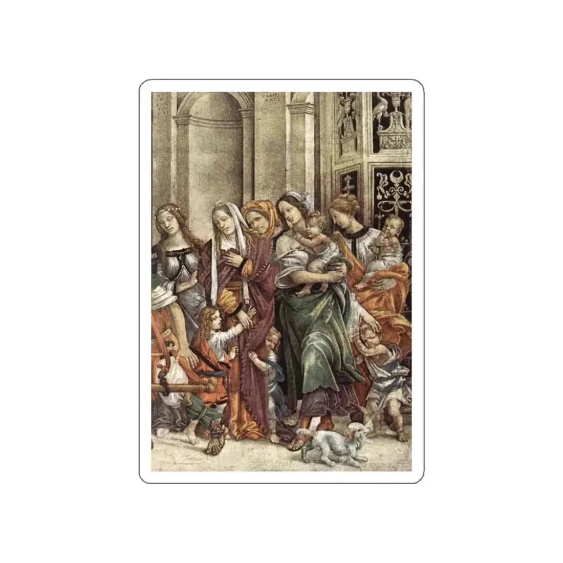 LIPPI, Filippino  - St John the Evangelist Resuscitating Druisana (detail) (Artwork) STICKER Vinyl Die-Cut Decal White Die-Cut 5 Inch - The Sticker Space