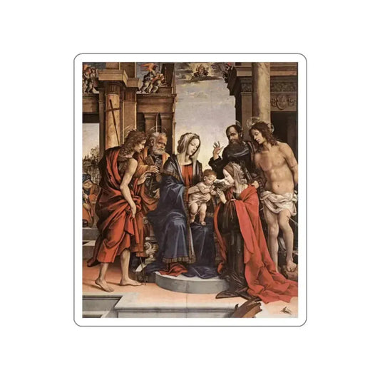 LIPPI, Filippino  - The Marriage of St Catherine (Artwork) STICKER Vinyl Die-Cut Decal White Die-Cut 2 Inch - The Sticker Space