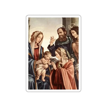 LIPPI, Filippino  - The Marriage of St Catherine (detail) (Artwork) STICKER Vinyl Die-Cut Decal White Die-Cut 3 Inch - The Sticker Space