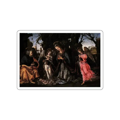 LIPPI, Filippino  - The Nativity with Two Angels (Artwork) STICKER Vinyl Die-Cut Decal White Die-Cut 3 Inch - The Sticker Space