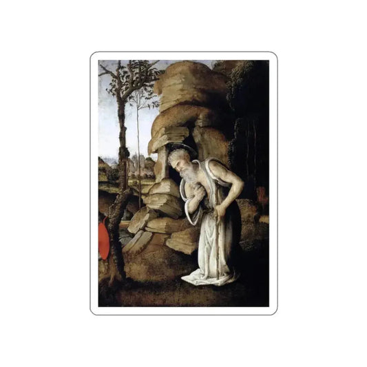 LIPPI, Filippino  - The Penitent St Jerome (Artwork) STICKER Vinyl Die-Cut Decal White Die-Cut 2 Inch - The Sticker Space