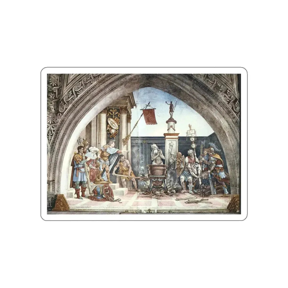 LIPPI, Filippino  - Torture of St John the Evangelist (Artwork) STICKER Vinyl Die-Cut Decal - The Sticker Space